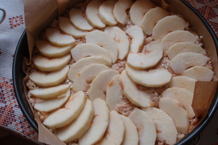 Овсяный пирог с яблочно-тыквенной начинкой: шаг 7