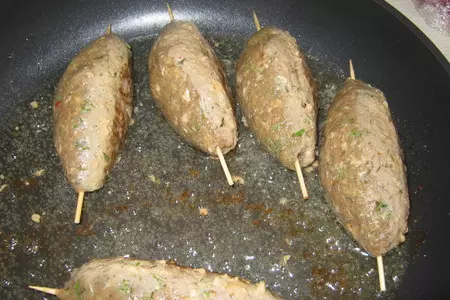 Котлетки восточные  на шпажках.-(kebab chobi): шаг 6