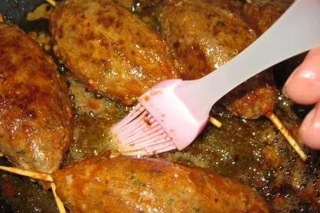 Котлетки восточные  на шпажках.-(kebab chobi): шаг 7