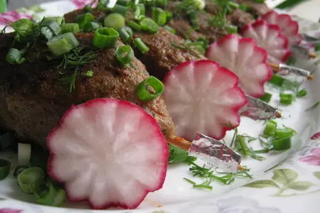 Котлетки восточные  на шпажках.-(kebab chobi): шаг 8