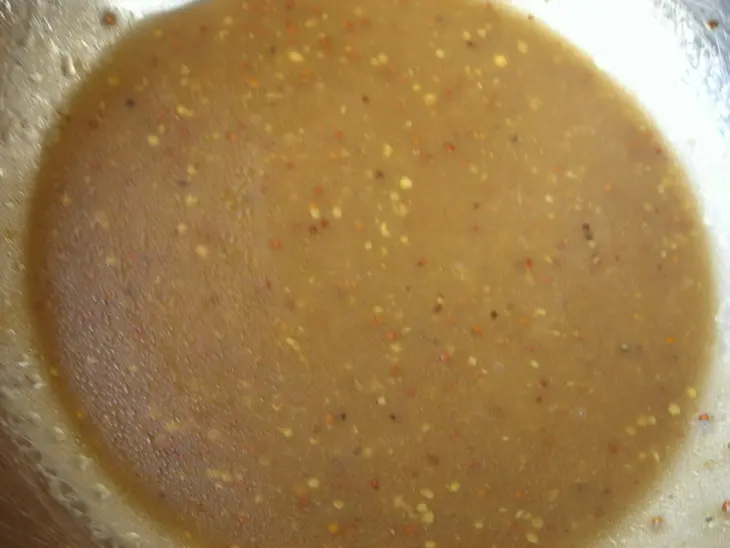 Салат с грудками, с двойным соусом: шаг 3