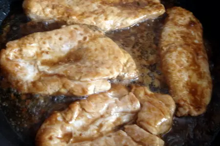 Салат с грудками, с двойным соусом: шаг 11