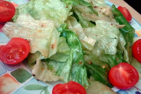 Салат с грудками, с двойным соусом: шаг 13