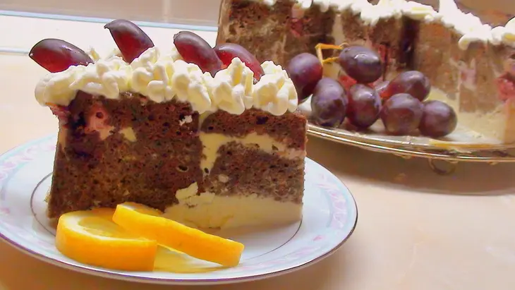 Пирог из кекса (с яблоками, корицей и молочной заливкой): шаг 9