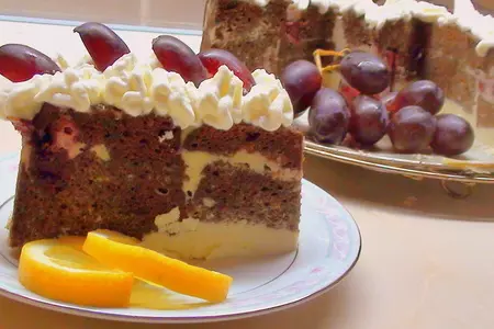 Пирог из кекса (с яблоками, корицей и молочной заливкой): шаг 9