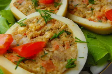 Фаршированные кальмары: шаг 13