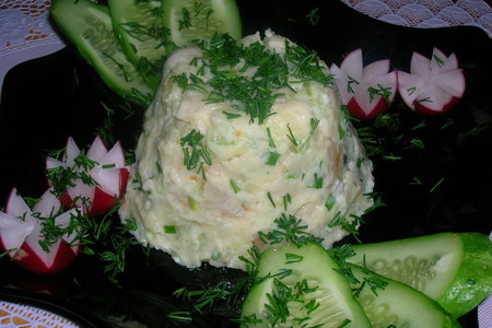 Картофельный салат со скумбрией в горчичной заправке: шаг 6