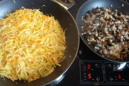 Пирог с квашеной капустой и грибами.: шаг 1