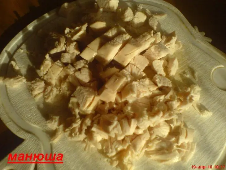Салат "виола": шаг 2