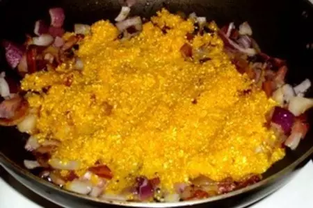 Кукурузная каша с желтой чечевицей: шаг 2