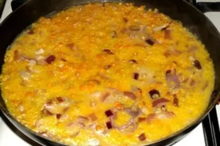 Кукурузная каша с желтой чечевицей: шаг 4