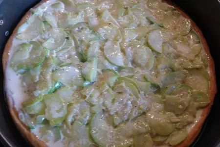 Пирог с кабачками и сыром.: шаг 7