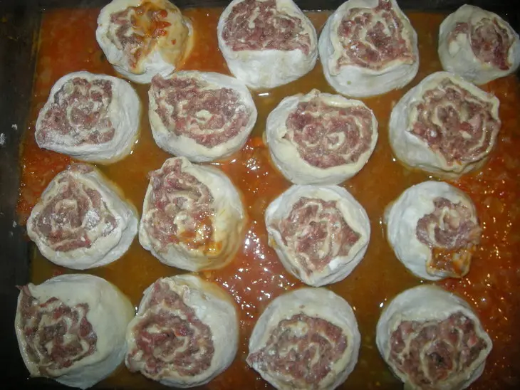 «мясные розочки»: шаг 6