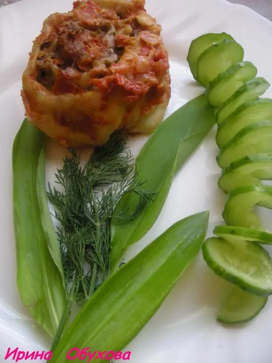 «мясные розочки»: шаг 9