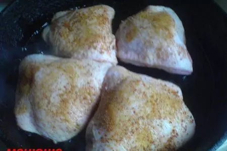Курица в кабачковой икре: шаг 1