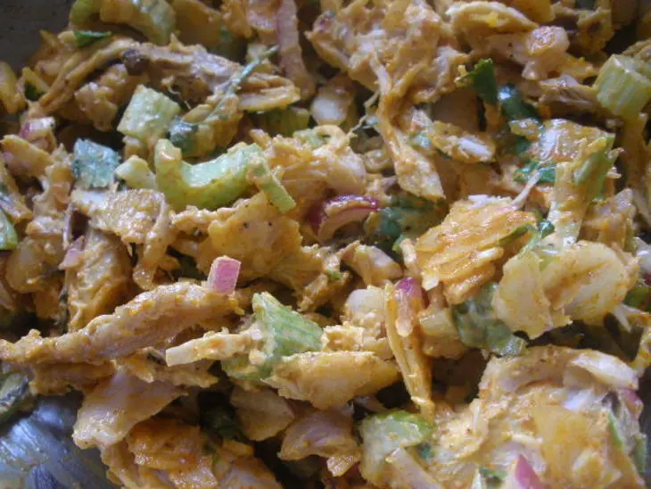 Салат-карри с курицей: шаг 3
