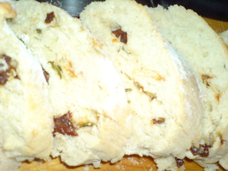 Итальянский хлеб с базиликом и сушеными помидорами "ciabatta ": шаг 9