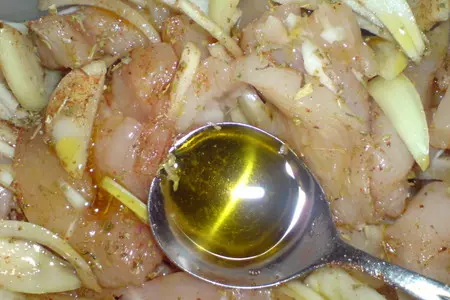 Мясо индейки с брынзой по-гречески: шаг 3