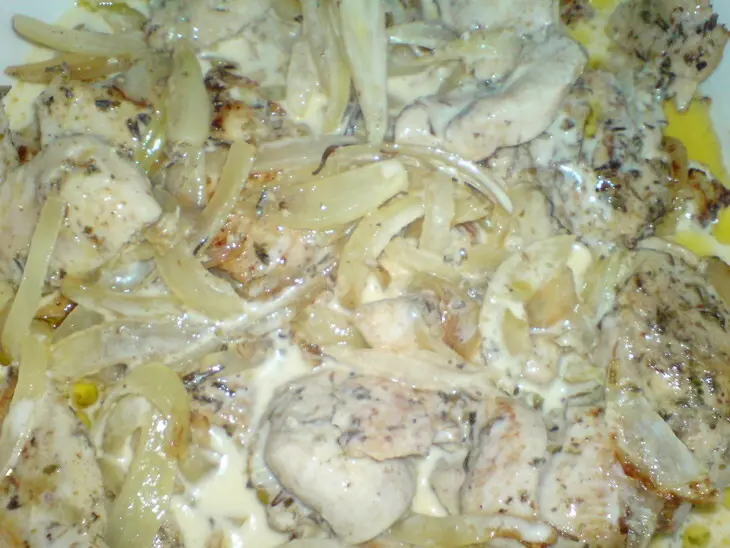 Мясо индейки с брынзой по-гречески: шаг 6