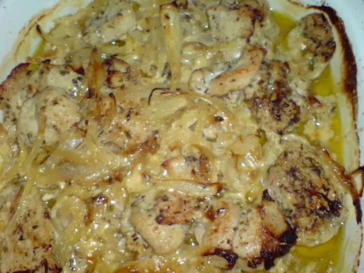 Мясо индейки с брынзой по-гречески: шаг 7