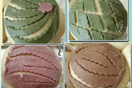 Булочки в "цветных беретиках" // conchas: шаг 6