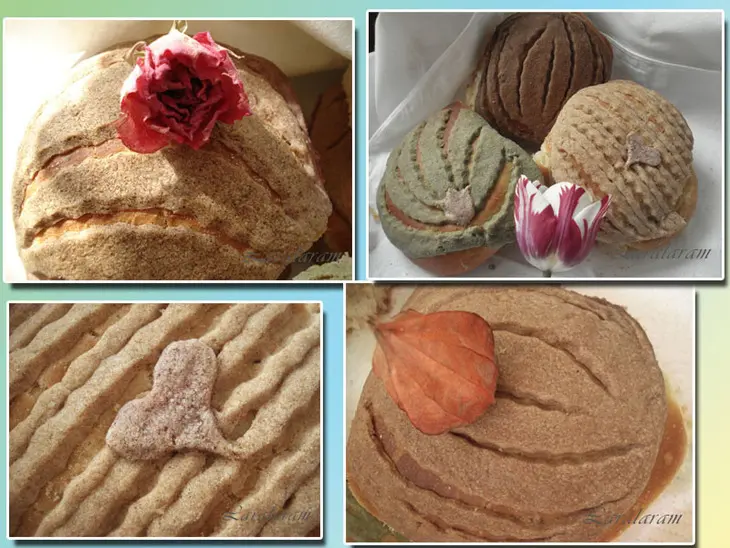 Булочки в "цветных беретиках" // conchas: шаг 9
