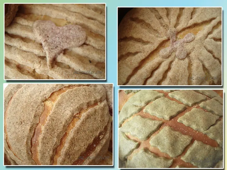 Булочки в "цветных беретиках" // conchas: шаг 10