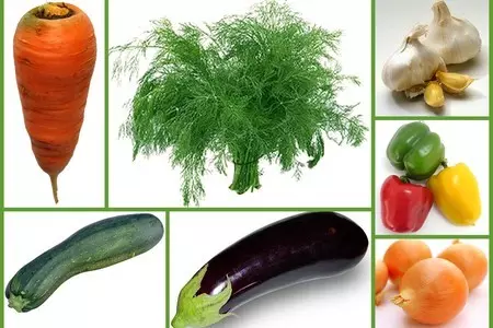 Вкусная овощная закуска-салат  "баклажан + кабачок": шаг 1