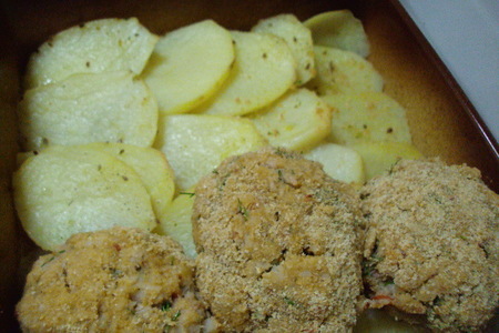 Рыбные котлеты с картофелем в духовке: шаг 7