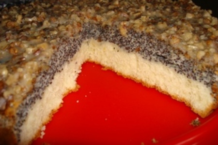 Маковый пирог с ореховой глазурью: шаг 8