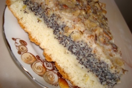 Маковый пирог с ореховой глазурью: шаг 9