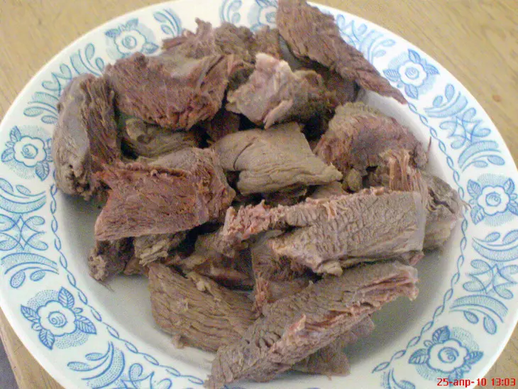 Мясо в цахтоне: шаг 1