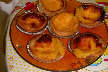 Pastel de nata или корзиночки с кремом: шаг 1