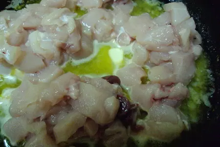 Штрудель с курицей и грибами: шаг 2