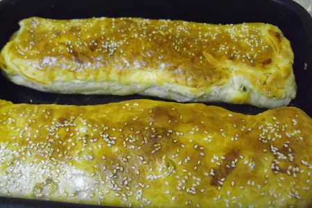 Штрудель с курицей и грибами: шаг 7
