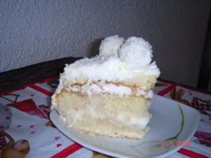 Торт "белоснежное raffaello": шаг 4