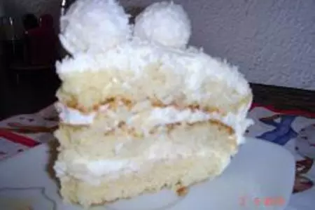 Торт "белоснежное raffaello": шаг 5