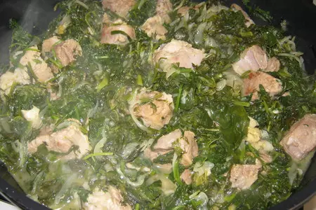 Мясо с зеленью -"сябзи гоурма": шаг 8