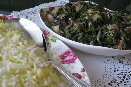 Мясо с зеленью -"сябзи гоурма": шаг 16