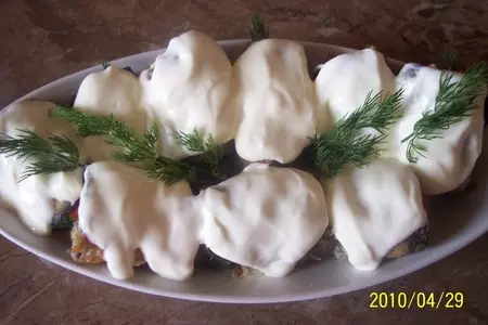Рулетики из баклажан: шаг 4