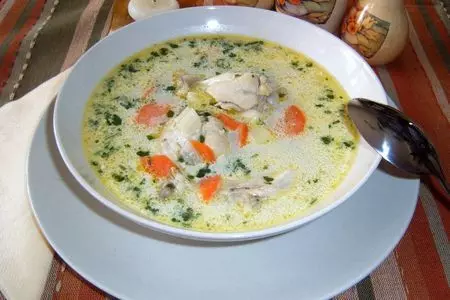 Спаржевый-куриный суп со сливками и галушками: шаг 1