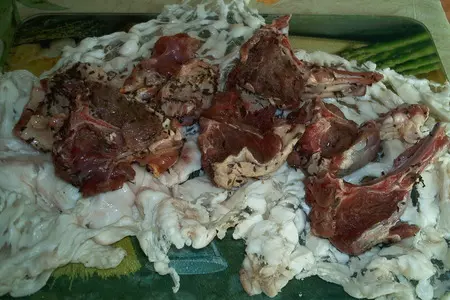 Бараньи ребрышки в жировой сетке: шаг 4