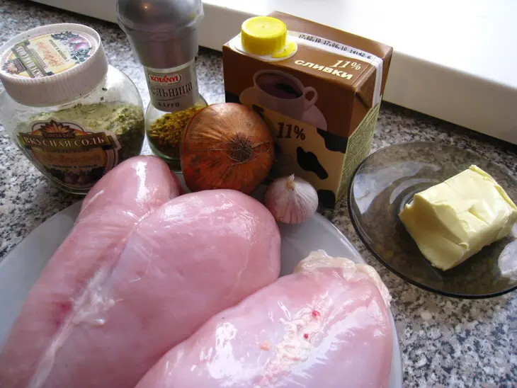 Курочка в сливках: шаг 1