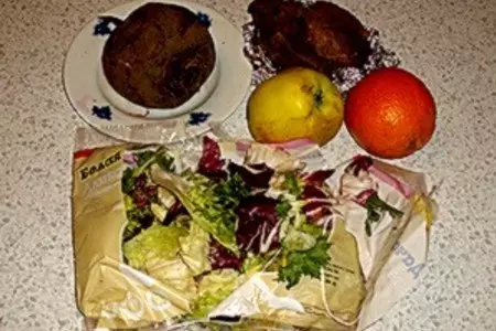 Мясной салат с апельсинами и свеклой: шаг 1