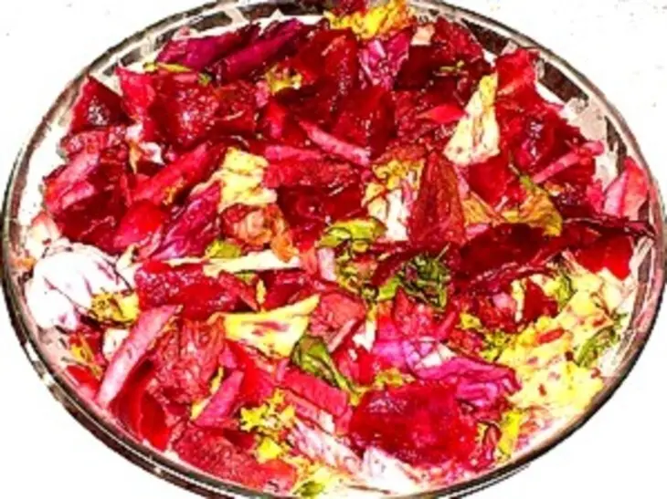 Мясной салат с апельсинами и свеклой: шаг 6