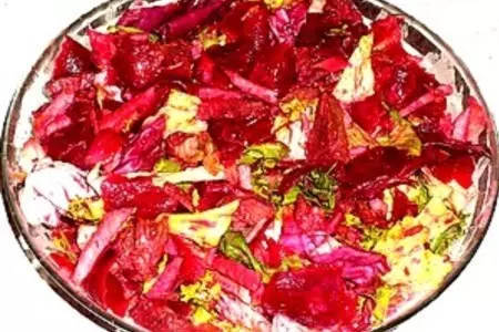 Мясной салат с апельсинами и свеклой: шаг 6