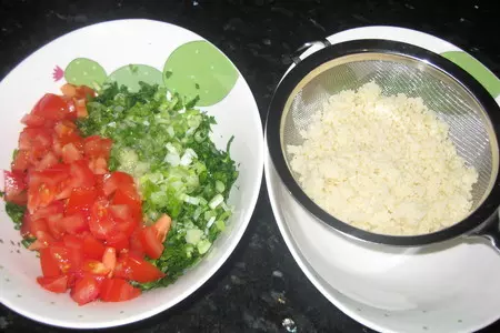 Tabbouleh or ливанский диетический салат: шаг 3