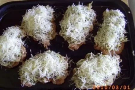 Мясо в "грибной шапке": шаг 2