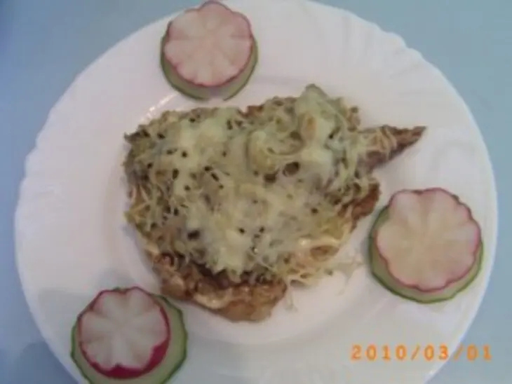 Мясо в "грибной шапке": шаг 4