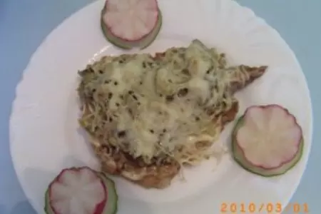 Мясо в "грибной шапке": шаг 4